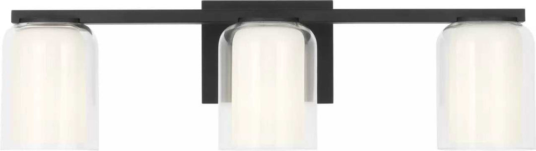 Holden Three Light Vanity in Midnight Black Visual Comfort Studio Canada