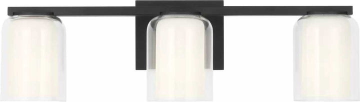 Holden Three Light Vanity in Midnight Black Visual Comfort Studio Canada