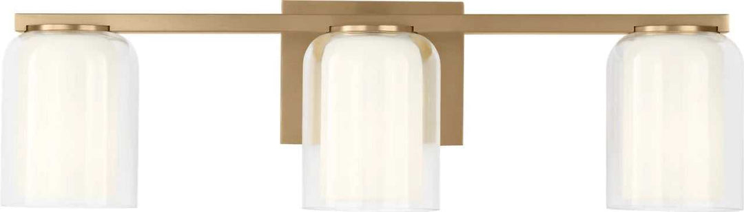 Holden Three Light Vanity in Satin Brass Visual Comfort Studio Canada