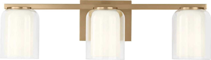 Holden Three Light Vanity in Satin Brass Visual Comfort Studio Canada