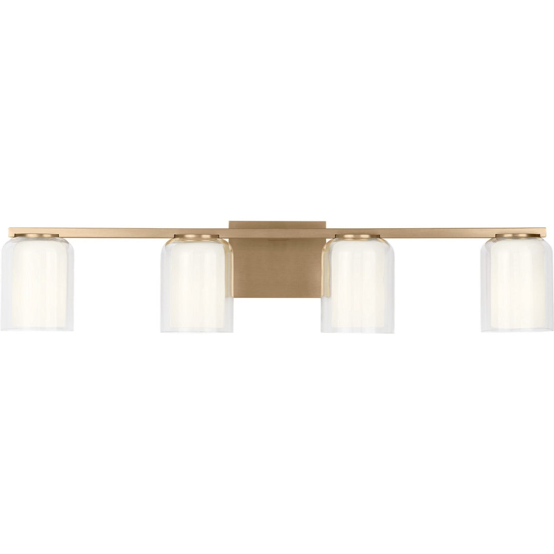 Holden Four Light Vanity in Satin Brass Visual Comfort Studio Canada