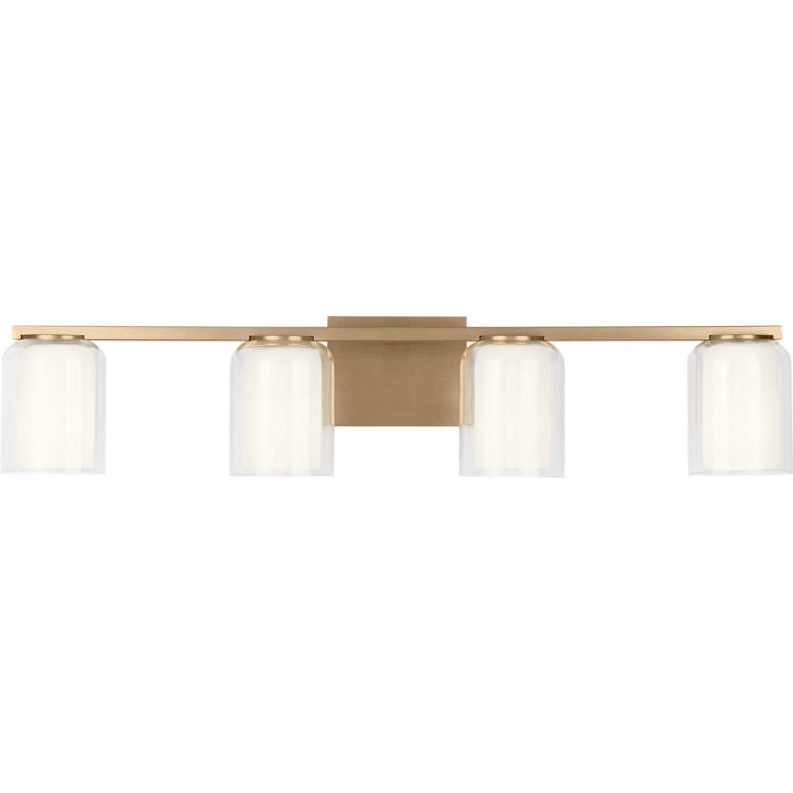 Holden Four Light Vanity in Satin Brass Visual Comfort Studio Canada