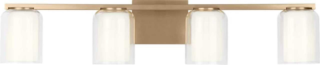 Holden Four Light Vanity in Satin Brass Visual Comfort Studio Canada