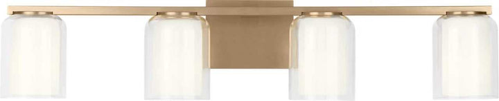 Holden Four Light Vanity in Satin Brass Visual Comfort Studio Canada