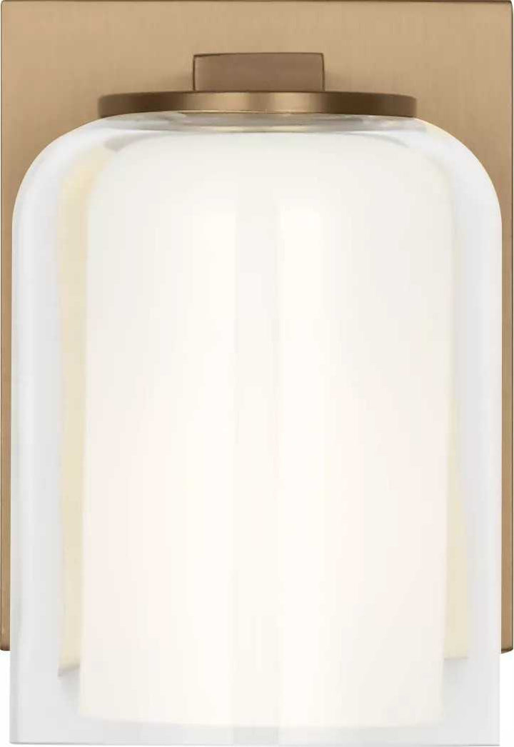Holden One Light Wall Sconce in Satin Brass Visual Comfort Studio Canada