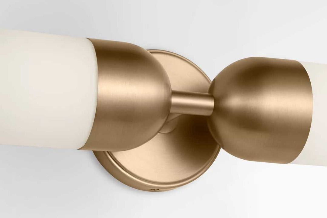 Lawson One Light Vanity in Satin Brass Visual Comfort Studio Canada