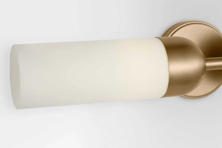 Lawson One Light Vanity in Satin Brass Visual Comfort Studio Canada