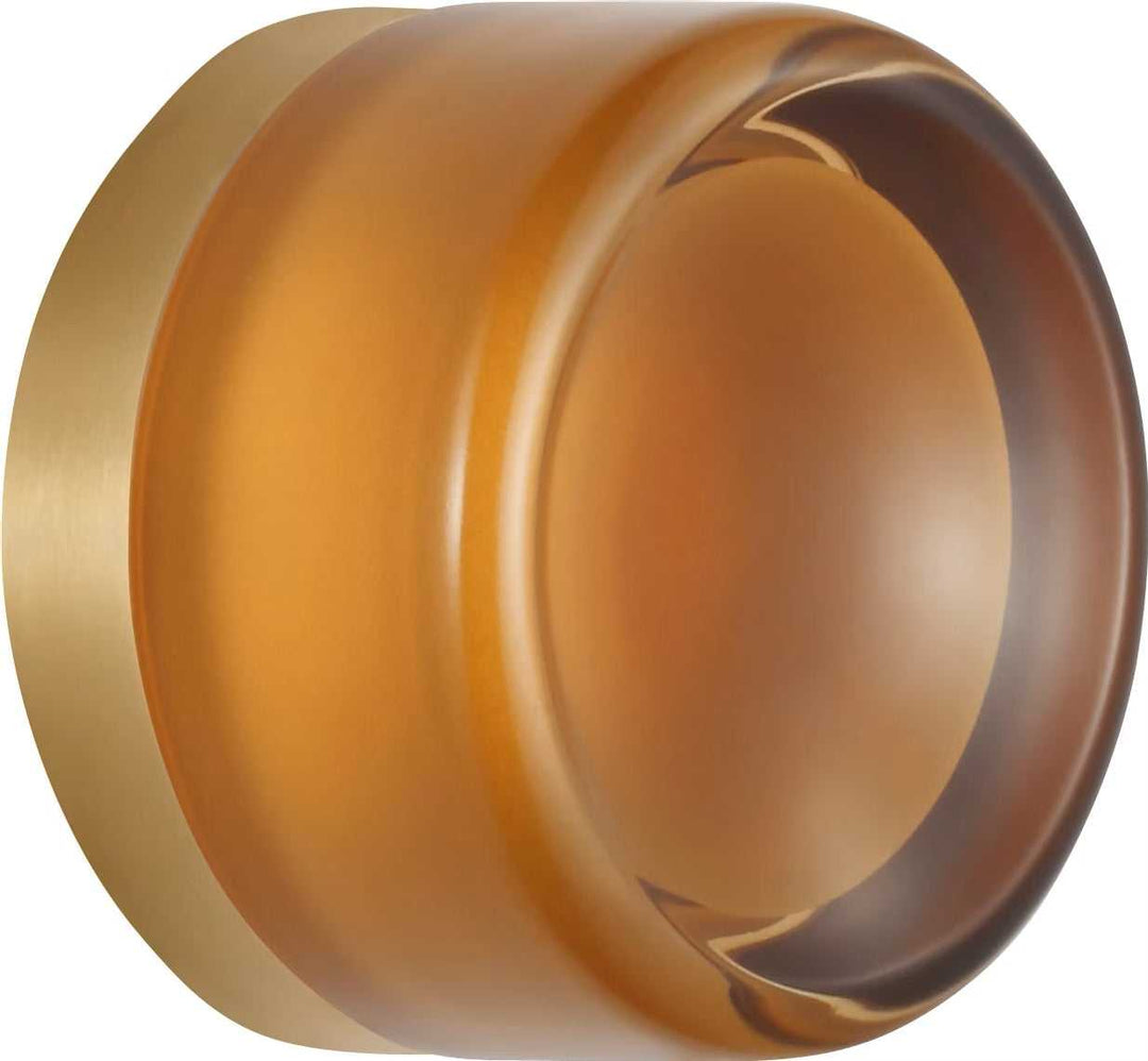 Tatum LED Wall Sconce in Satin Brass Visual Comfort Studio Canada