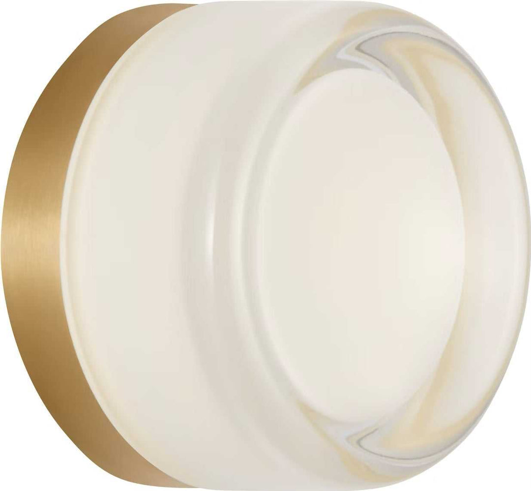 Tatum LED Wall Sconce in Satin Brass Visual Comfort Studio Canada