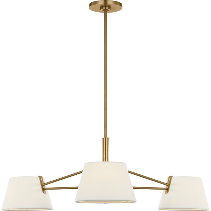 Hale Three Light Chandelier in Estate Brass Visual Comfort Studio Canada