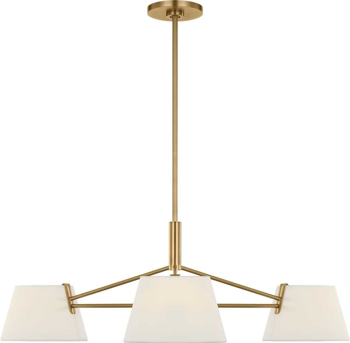 Hale Three Light Chandelier in Estate Brass Visual Comfort Studio Canada