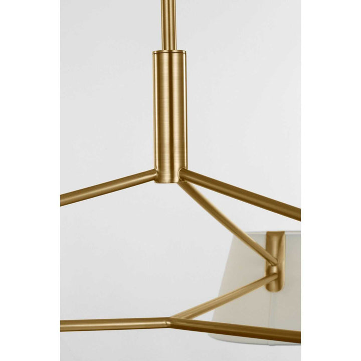 Hale Three Light Chandelier in Estate Brass Visual Comfort Studio Canada