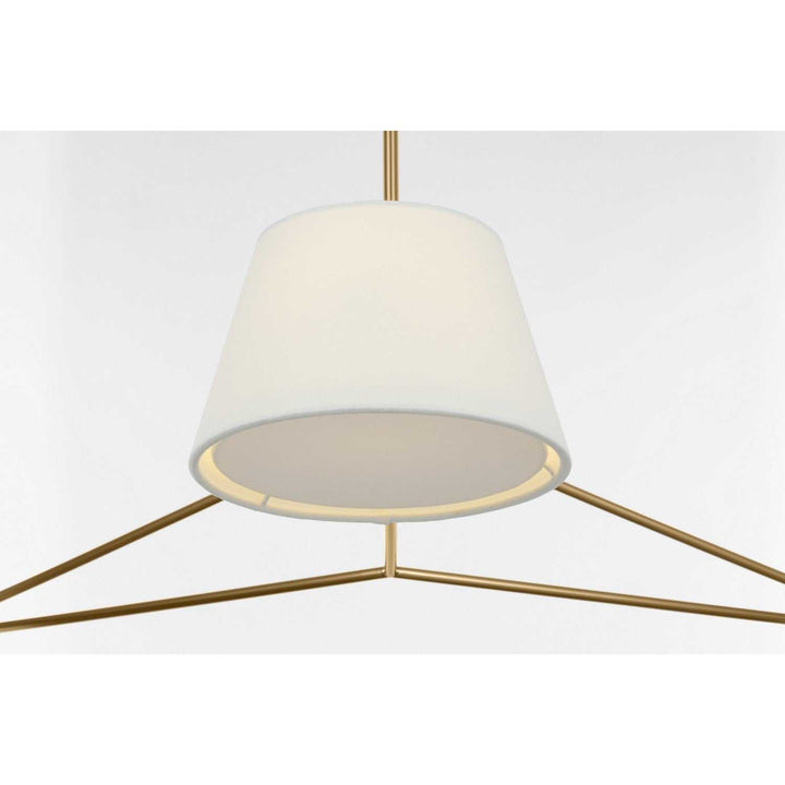 Hale Three Light Chandelier in Estate Brass Visual Comfort Studio Canada