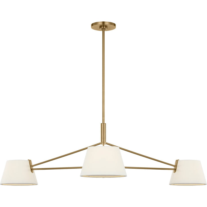 Hale Three Light Chandelier in Estate Brass Visual Comfort Studio Canada