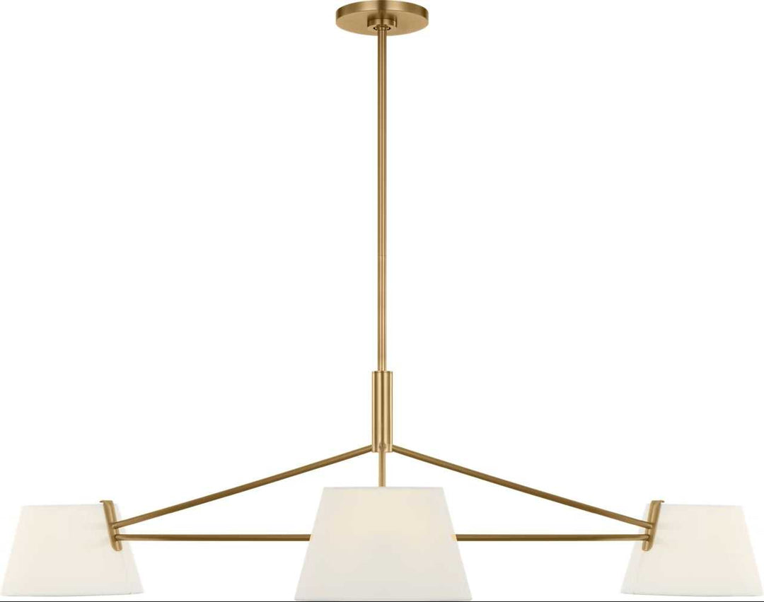 Hale Three Light Chandelier in Estate Brass Visual Comfort Studio Canada