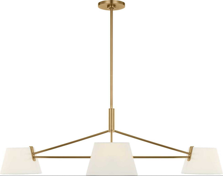 Hale Three Light Chandelier in Estate Brass Visual Comfort Studio Canada
