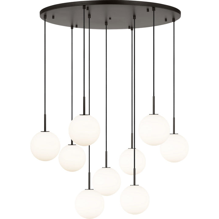 Sorelle Nine Light Chandelier in Aged Iron Visual Comfort Studio Canada