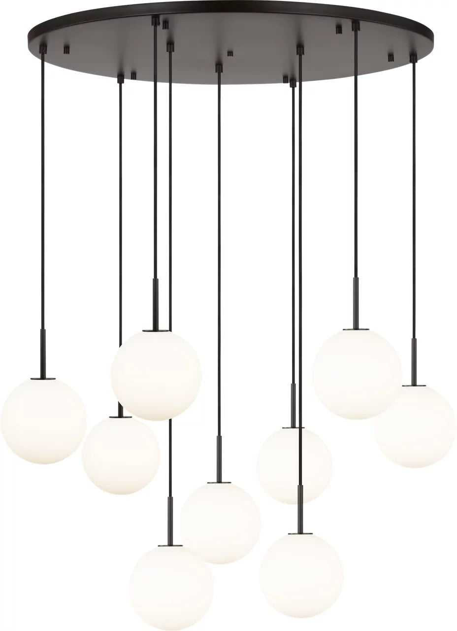 Sorelle Nine Light Chandelier in Aged Iron Visual Comfort Studio Canada