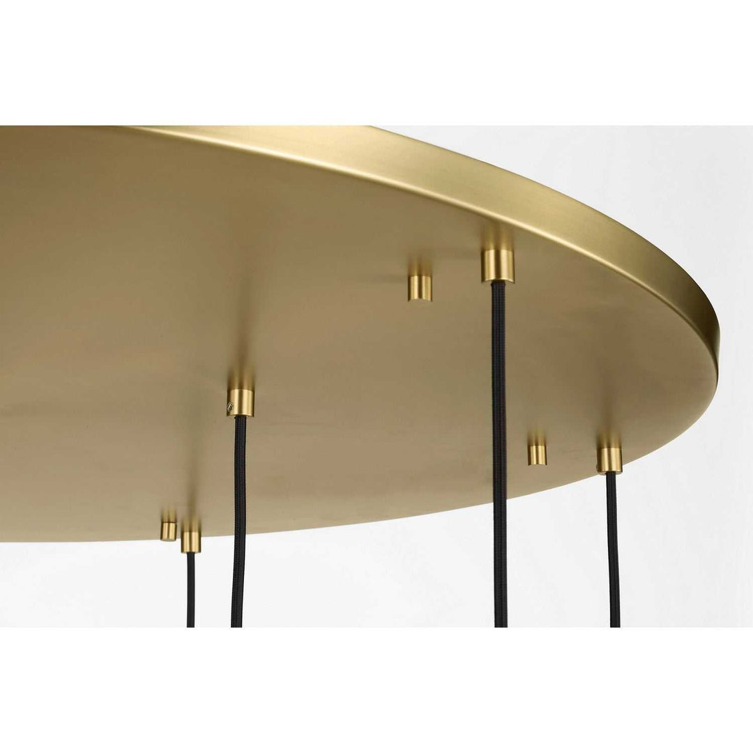 Sorelle Nine Light Chandelier in Estate Brass Visual Comfort Studio Canada