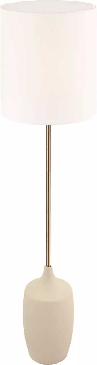 Sayer Two Light Floor Lamp in Estate Brass Visual Comfort Studio Canada