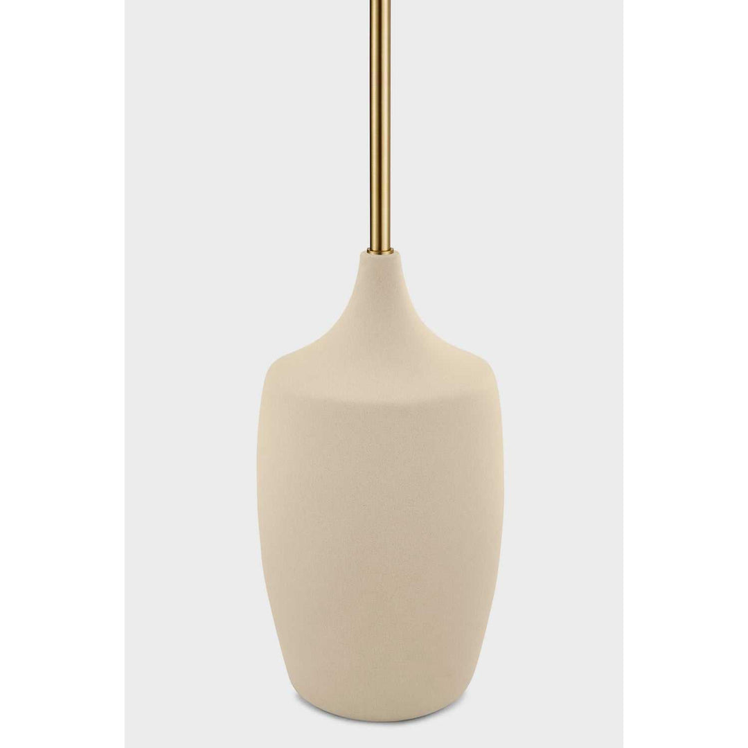 Sayer Two Light Floor Lamp in Estate Brass Visual Comfort Studio Canada