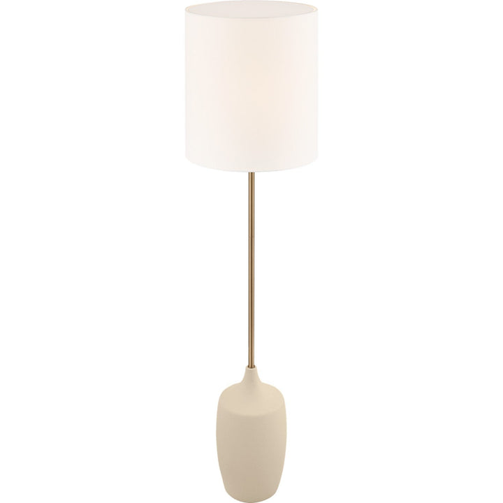 Sayer Two Light Floor Lamp in Estate Brass Visual Comfort Studio Canada