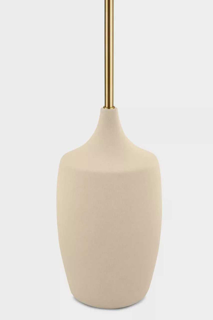 Sayer Two Light Floor Lamp in Estate Brass Visual Comfort Studio Canada