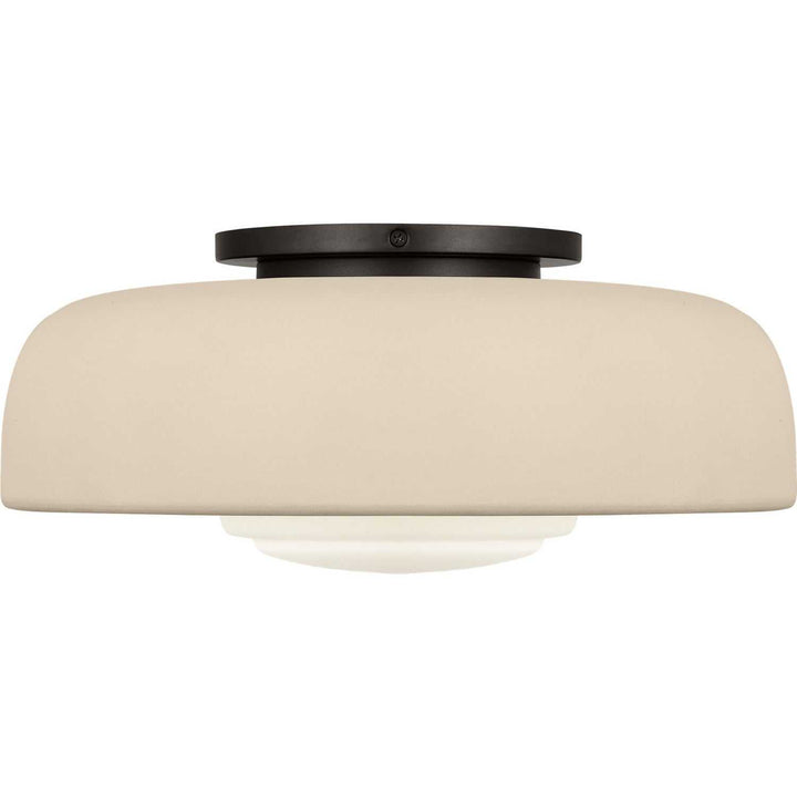 Liora One Light Flush Mount in Aged Iron Visual Comfort Studio Canada