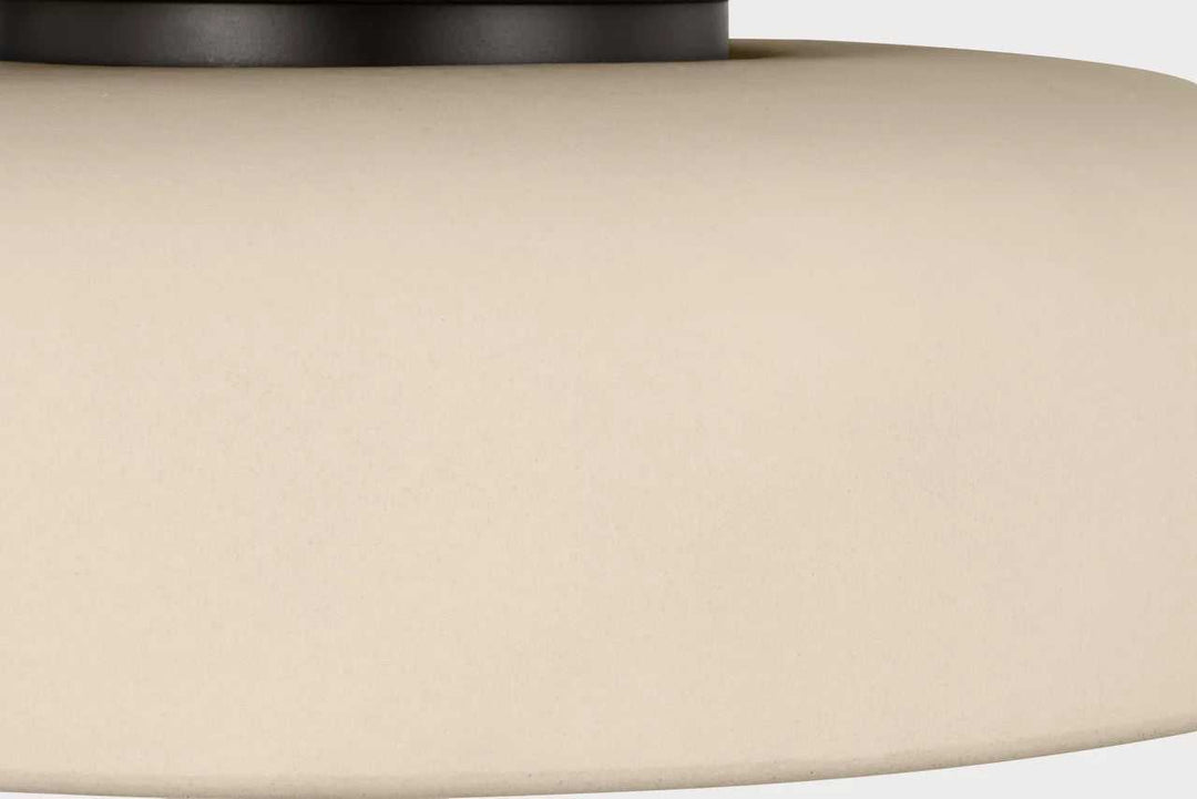 Liora One Light Flush Mount in Aged Iron Visual Comfort Studio Canada