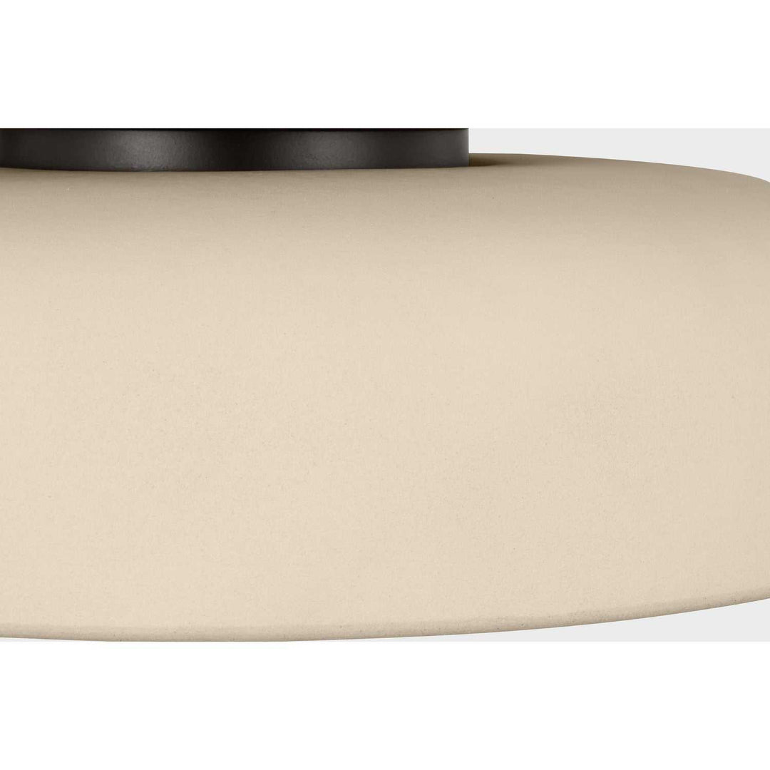 Liora One Light Flush Mount in Aged Iron Visual Comfort Studio Canada