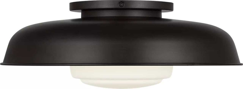 Liora One Light Flush Mount in Aged Iron Visual Comfort Studio Canada