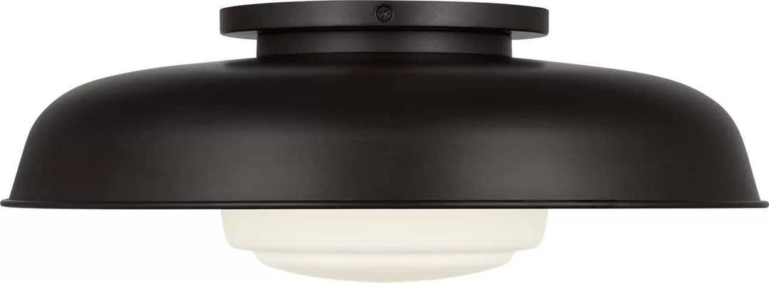 Liora One Light Flush Mount in Aged Iron Visual Comfort Studio Canada