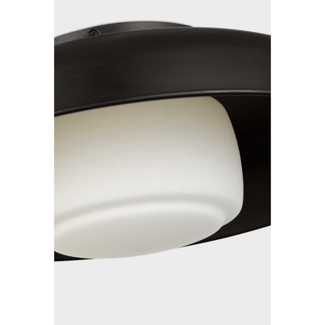 Liora One Light Flush Mount in Aged Iron Visual Comfort Studio Canada