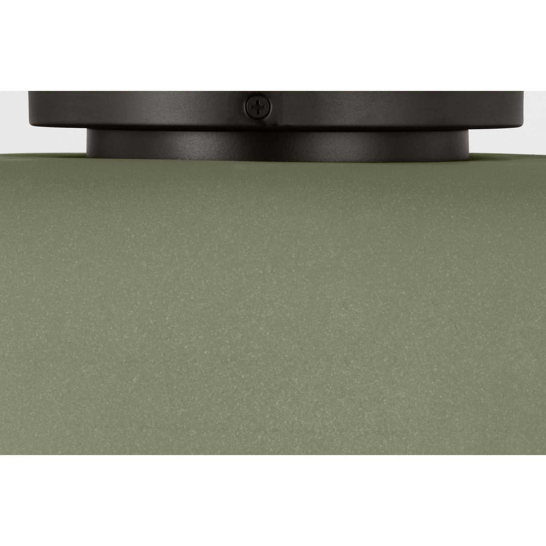 Liora One Light Flush Mount in Aged Iron Visual Comfort Studio Canada