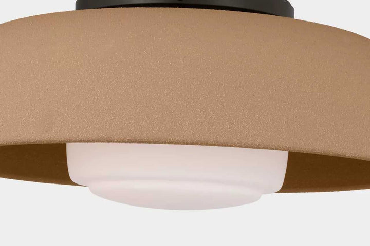 Liora One Light Flush Mount in Aged Iron Visual Comfort Studio Canada