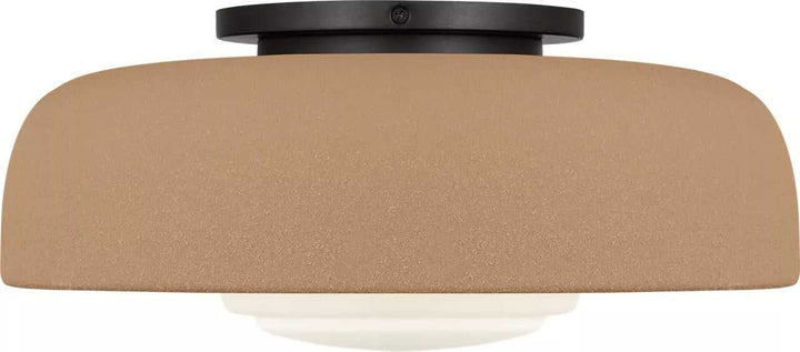 Liora One Light Flush Mount in Aged Iron Visual Comfort Studio Canada