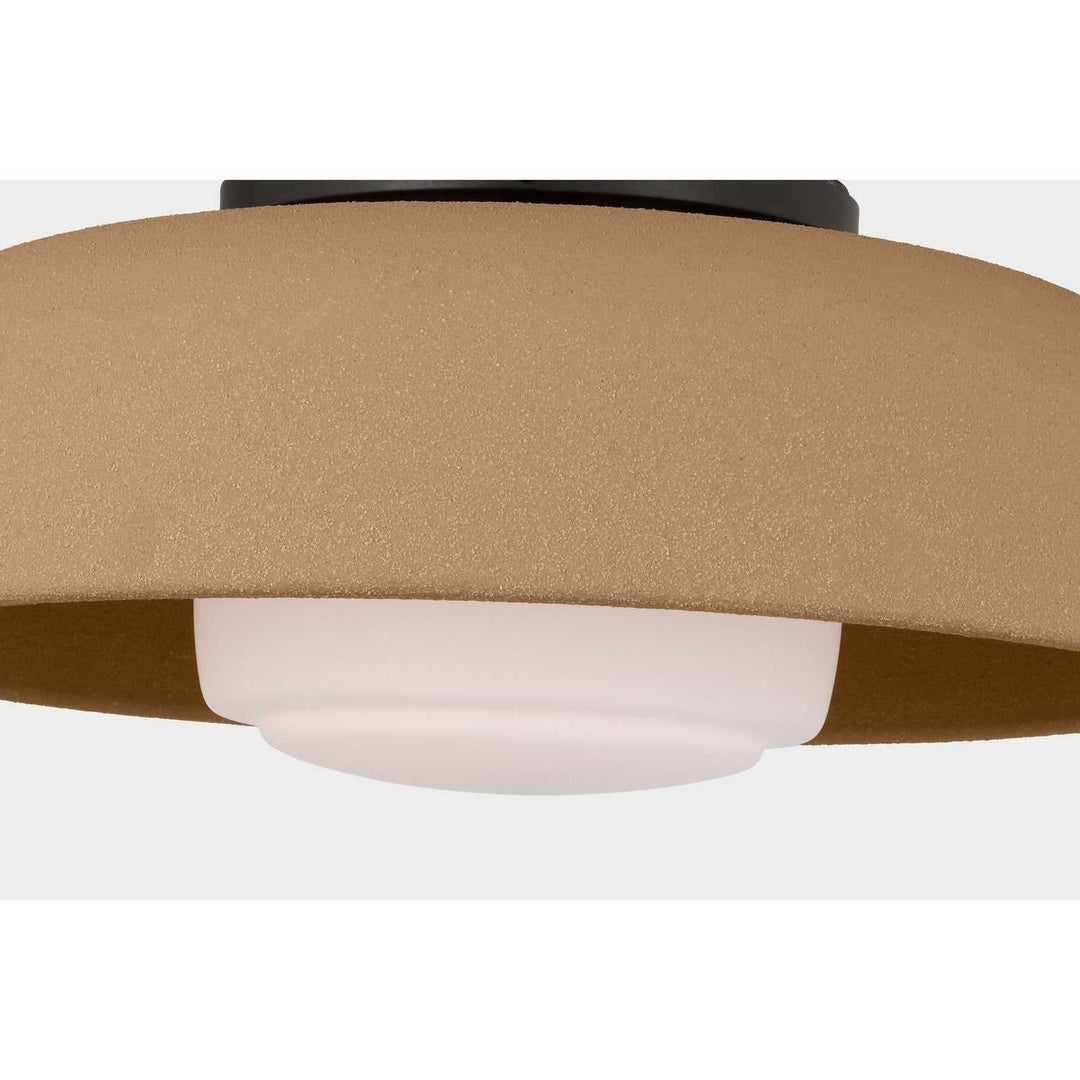 Liora One Light Flush Mount in Aged Iron Visual Comfort Studio Canada
