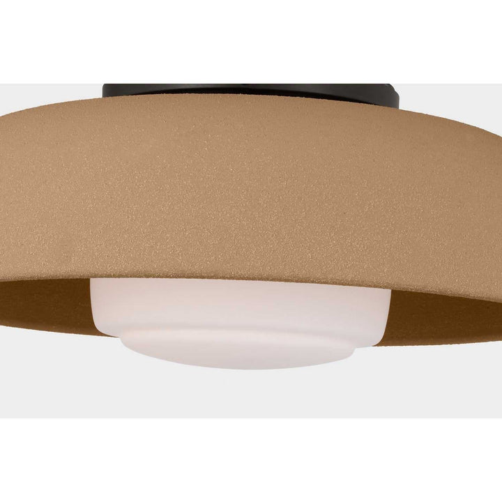Liora One Light Flush Mount in Aged Iron Visual Comfort Studio Canada
