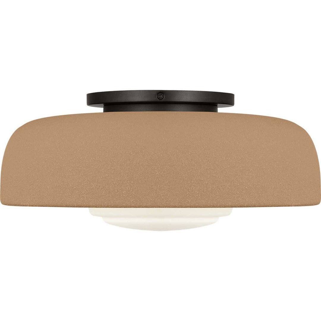 Liora One Light Flush Mount in Aged Iron Visual Comfort Studio Canada