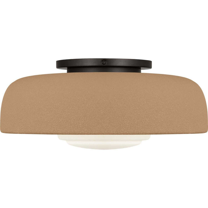 Liora One Light Flush Mount in Aged Iron Visual Comfort Studio Canada