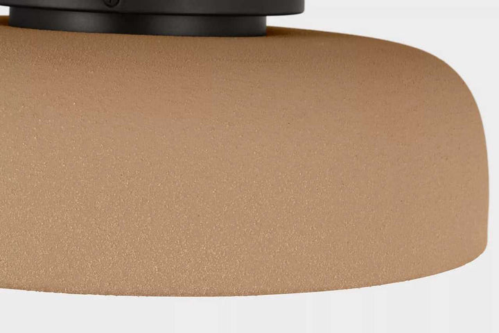 Liora One Light Flush Mount in Aged Iron Visual Comfort Studio Canada