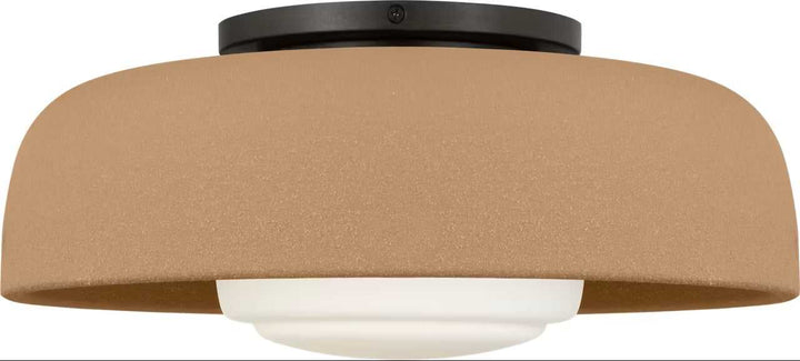 Liora One Light Flush Mount in Aged Iron Visual Comfort Studio Canada