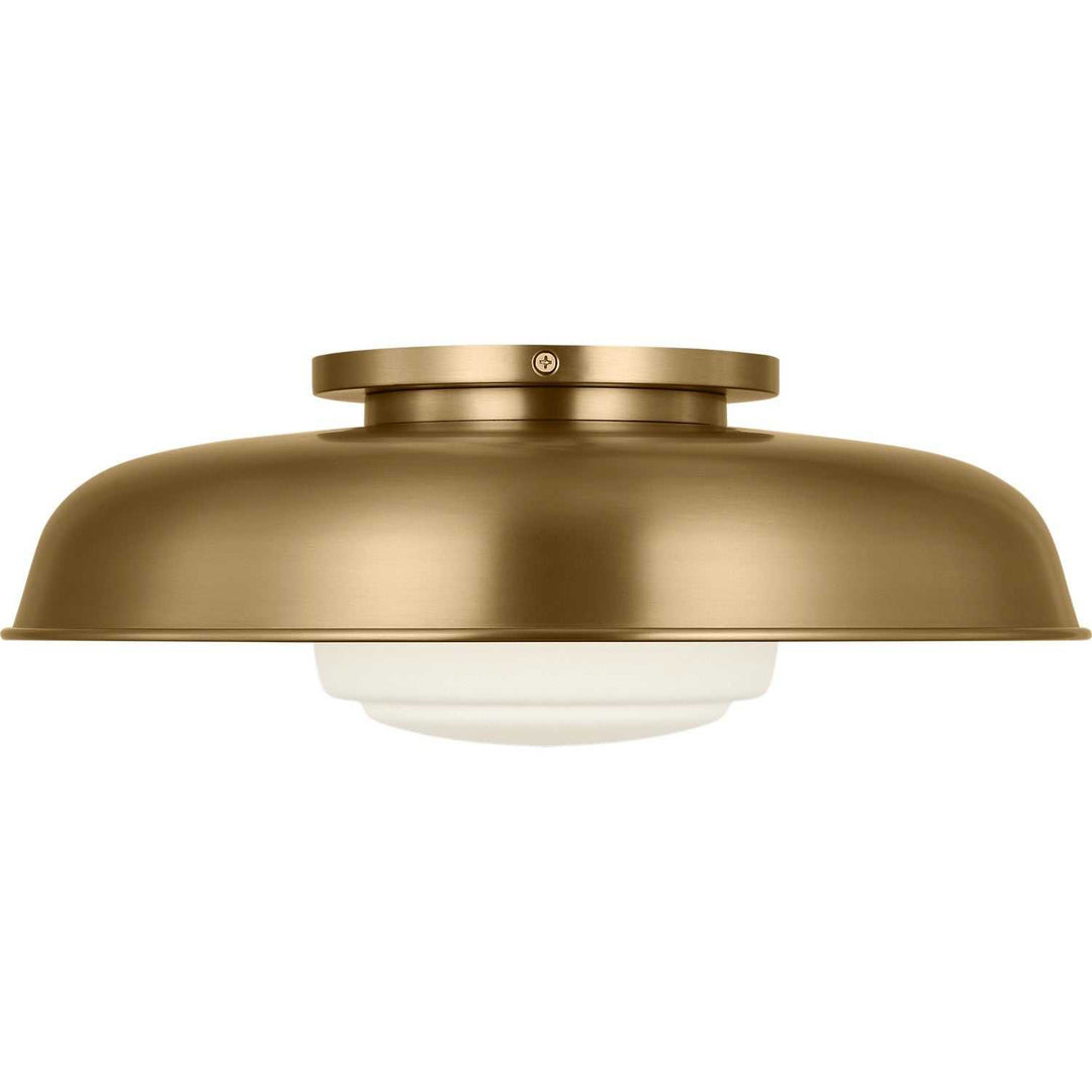 Liora One Light Flush Mount in Estate Brass Visual Comfort Studio Canada