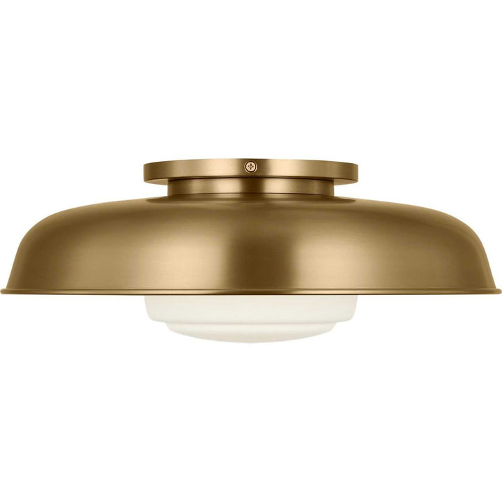 Liora One Light Flush Mount in Estate Brass Visual Comfort Studio Canada