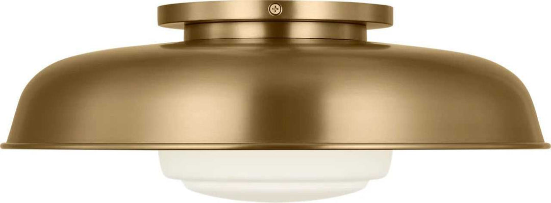 Liora One Light Flush Mount in Estate Brass Visual Comfort Studio Canada