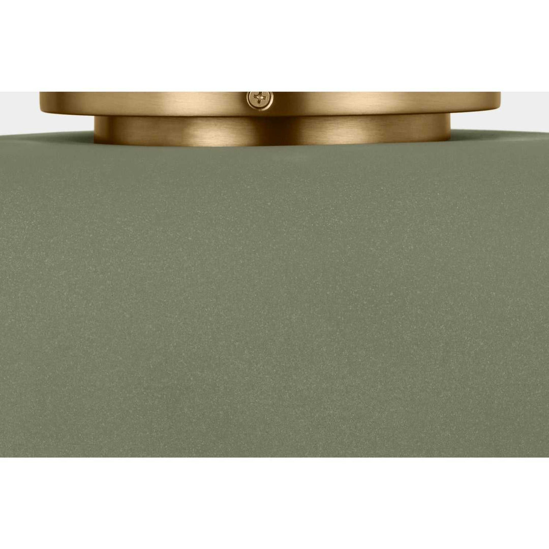 Liora One Light Flush Mount in Estate Brass Visual Comfort Studio Canada