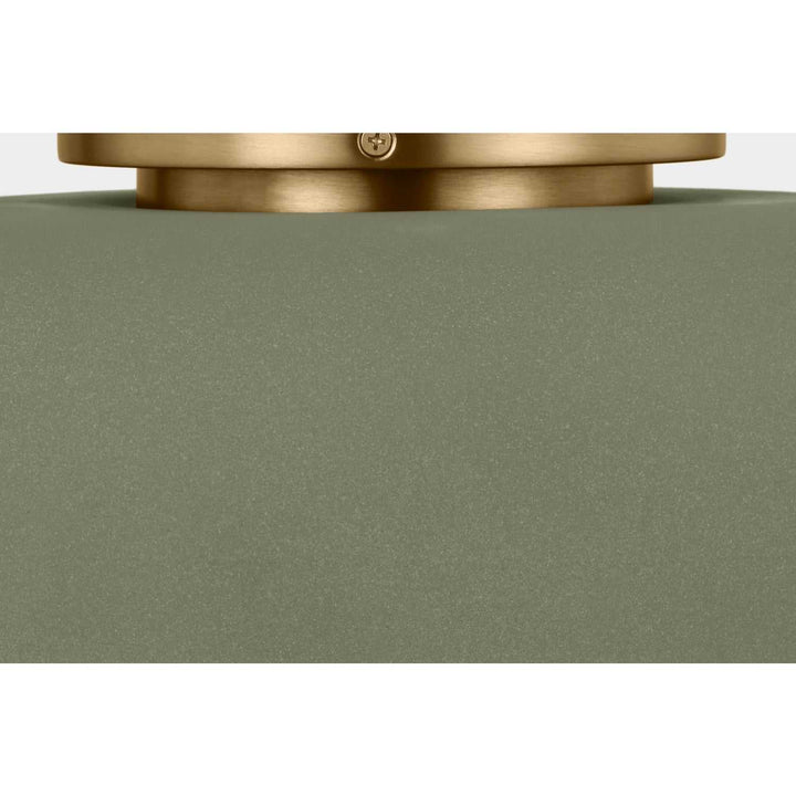 Liora One Light Flush Mount in Estate Brass Visual Comfort Studio Canada