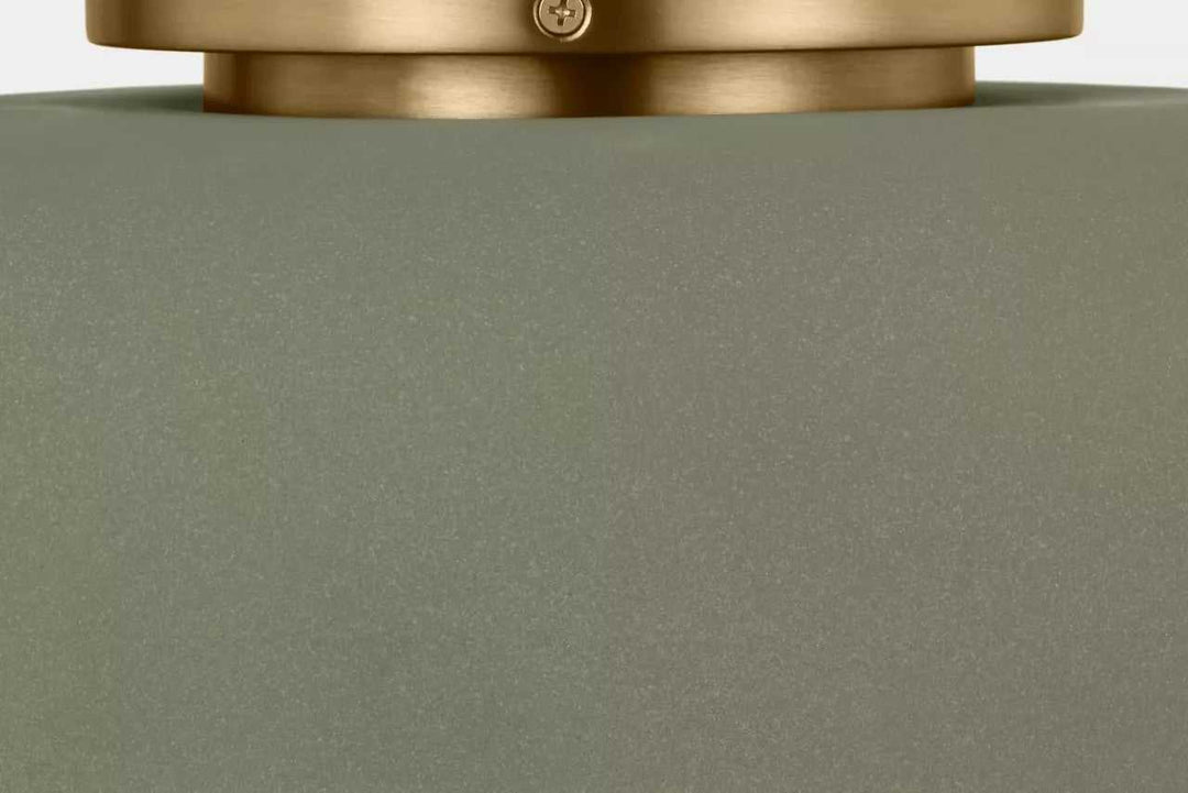 Liora One Light Flush Mount in Estate Brass Visual Comfort Studio Canada