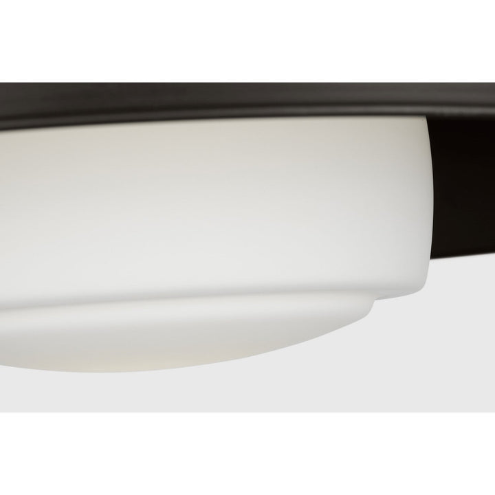 Liora One Light Flush Mount in Aged Iron Visual Comfort Studio Canada