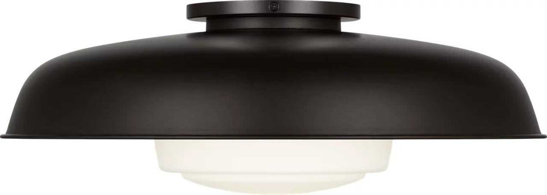 Liora One Light Flush Mount in Aged Iron Visual Comfort Studio Canada